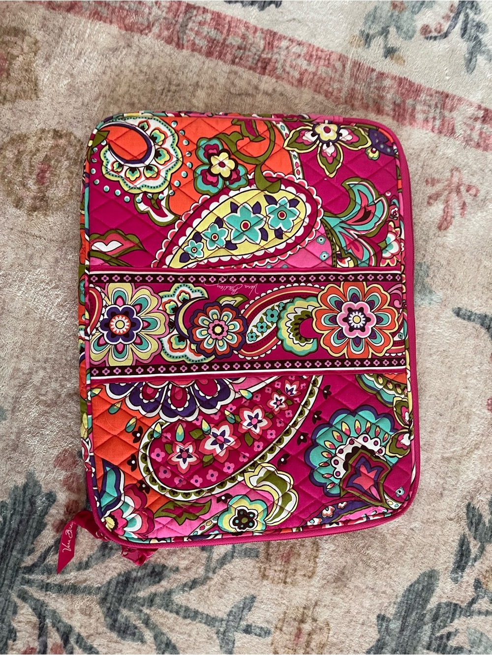 Vera Bradley Pink Swirls Laptop Sleeve